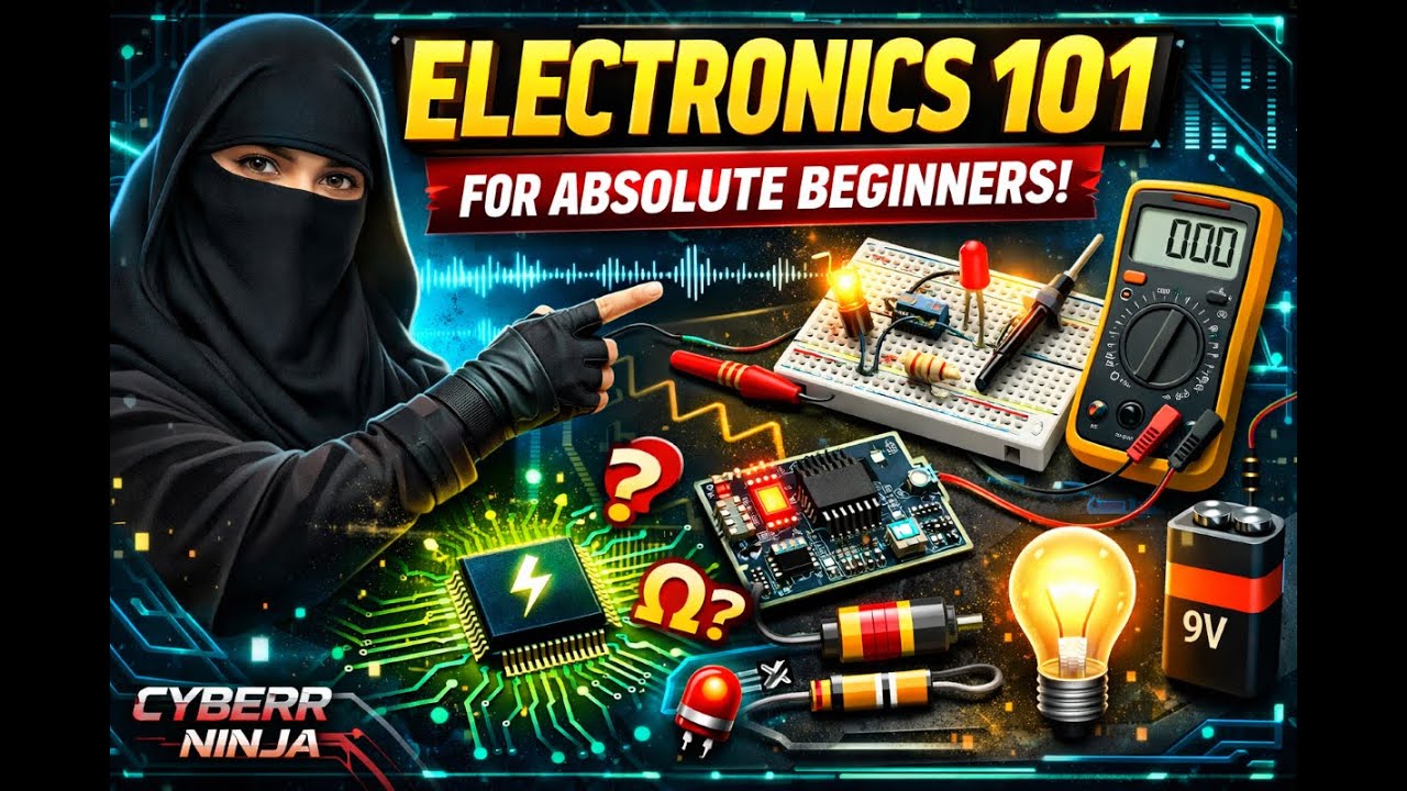 Electronics for Absolute Beginners: From Components to Circuits⚡ - YouTube