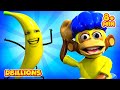 Banana episode with monkeys  more d billions kids songs