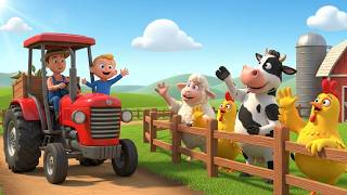 Boom Boom Big Tractor 🚜 | Farm Tractor Song for Kids &amp; Toddlers | Fun Learning Rhyme