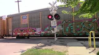 Goddard Rd. Crossing Wyandotte MI (CN and NS meet)