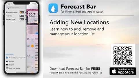 Forecast Bar for iOS  - Adding, Removing and Managing Locations (03)