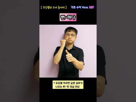 [ 기초 수어 Voca ] 527. 뻔~하다 - 수화배우기 [주넌쌤의 수어놀이터]