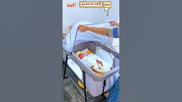 Thumbnail of Can’t Find the Right Crib for Travel? Meet the Foldable Baby Cradle Bed! #baby #cribs
