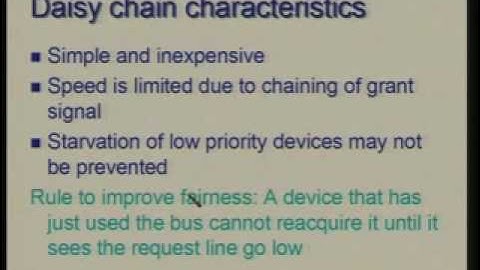 Lecture - 35 Input / Output Subsystem:Interfaces and buses