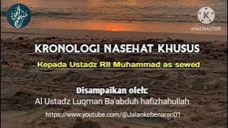 USTADZ RII MUHAMMAD UMAR AS SEWED MENGINGKARI JANJINYA KEPADA SYAIKH ABDULLAH AL-BUKHARI