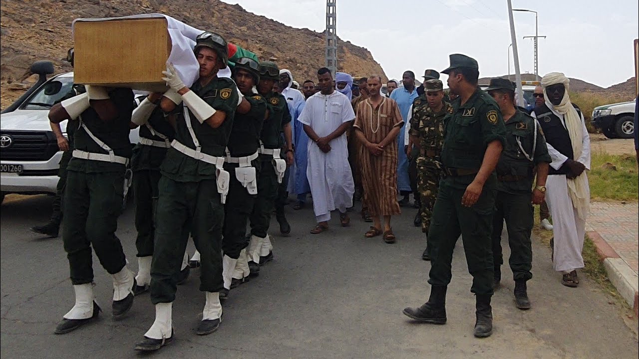جنازة مهيبة لابن ان امقل || شهيد الواجب الوطني|| المرحوم بامحمد عبد القادر