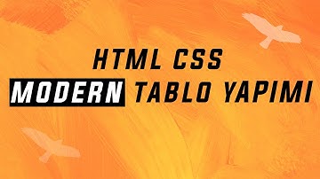 HTML CSS İle Modern Tablo Tasarımı | HTML CSS Dersleri 2021