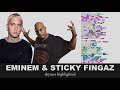 Sticky fingaz  eminem on remember me  lyrics rhymes highlighted 135