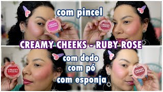RUBY ROSE CREAMY CHEEKS BLUSH | 4 SHADES AND LOTS OF TESTS