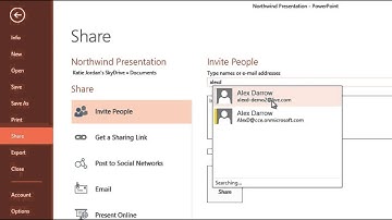 PowerPoint 2013 Simplified Sharing