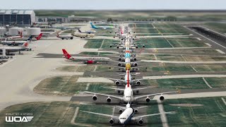 Heathrow 🇬🇧 Gameplay #8 (LHR) Chaos takes over takeoffs. screenshot 4