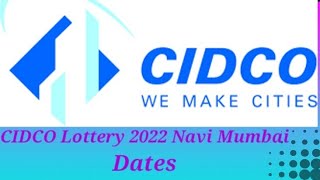 CIDCO Lottery 2022 Navi Mumbai Dates #flat #cidcops #readyflat