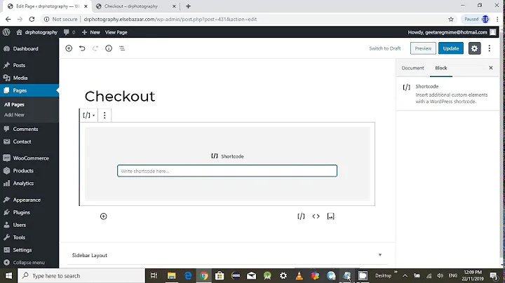 how to fix woocommerce checkout page
