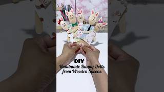 DIY Easter Bunny Wooden Spoon Craft | Easy Cute Bunny Puppets | Easter DIY Ideas #diy #easter #craft