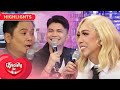 Vice Ganda is entertained with Ogie and Vhong