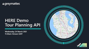 HERE Tour Planning API Demo