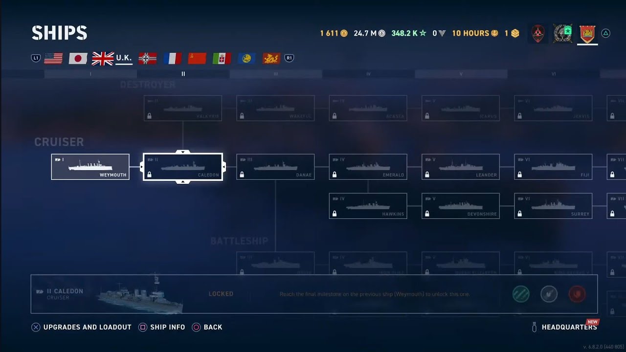 UK Tech Tree 🚢 - WOWSL - YouTube