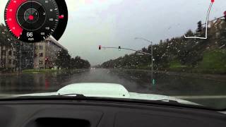 Subaru STi test of Garmin Virb with automotive overlays