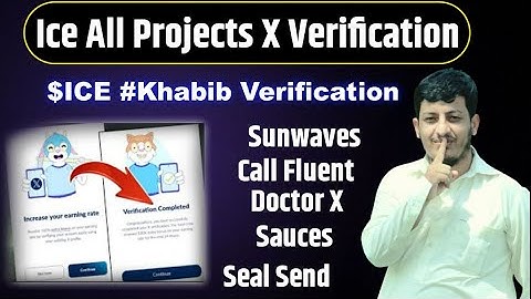 Ice All Projects $ICE #khabib verification || How to complete Ice khabib Task
