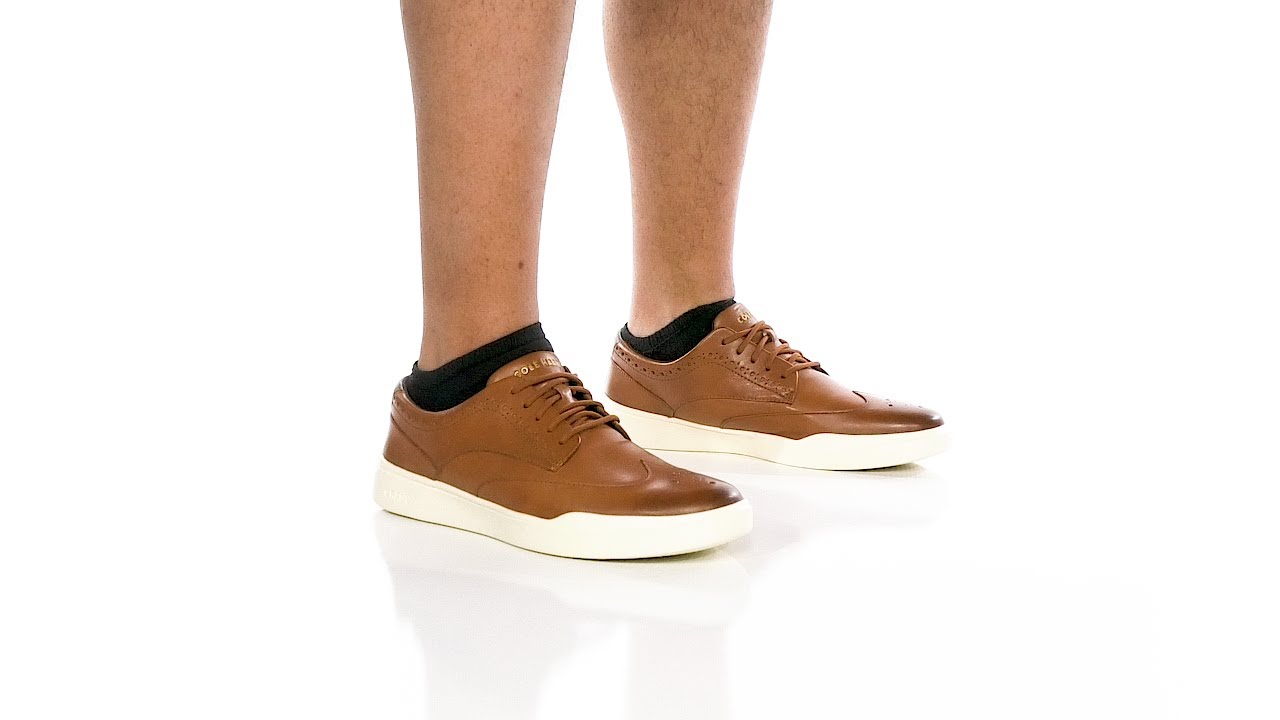 COLE HAANシューズ Cole Haan Grand Crosscourt Wing Tip Sneaker SKU: 9618907 - YouTube