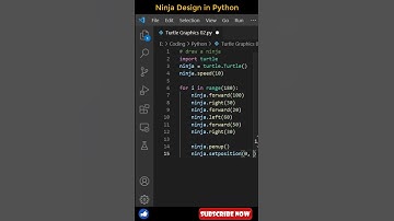 Ninja Design in Python #python #coding #ninja #ninjahattori