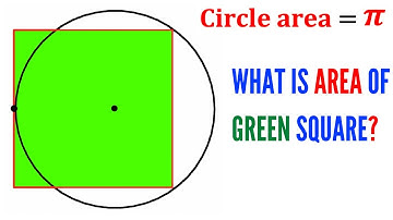 Can you find the area of the Green Square? | Circle | (Step-by-step explanation) | #math #maths