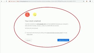 Trik Mengatasi Masalah Your Clock Is Behind Pada Semua Browser tutorial Jinan