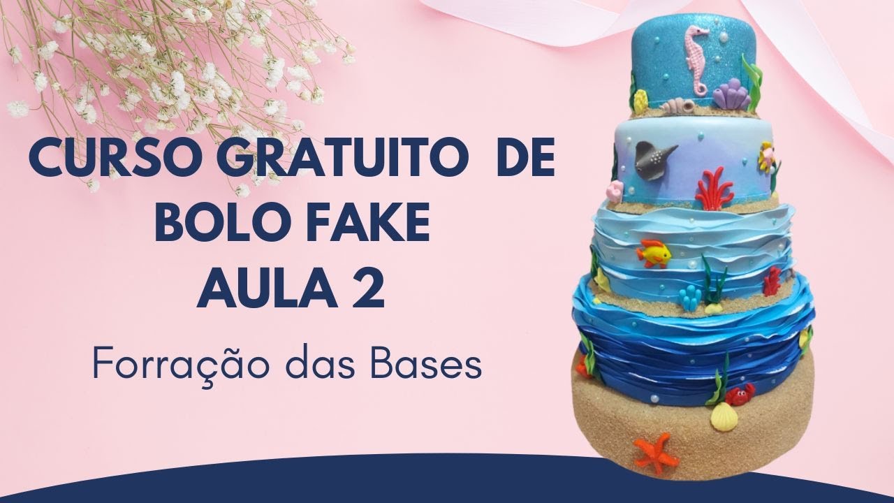 Curso de Bolo Fake - Aula 2 / Forração das Bases