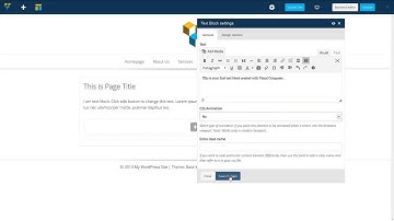 How to Add Text Block with Visual Composer for WordPress