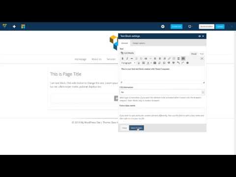 How to Add Text Block with Visual Composer for WordPress