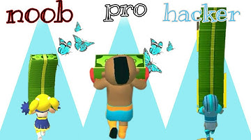 Noob vs Pro vs Hacker vs God.shortcut run gameplay