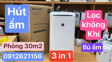 Lọc không khí 3 trong 1 : Sharp KI-PD50 mới nhất 2023 dành cho 2024, hút ẩm, lọc không khí có bù ẩm