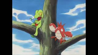 Treecko ignores Corphish \/ Corphish falls off