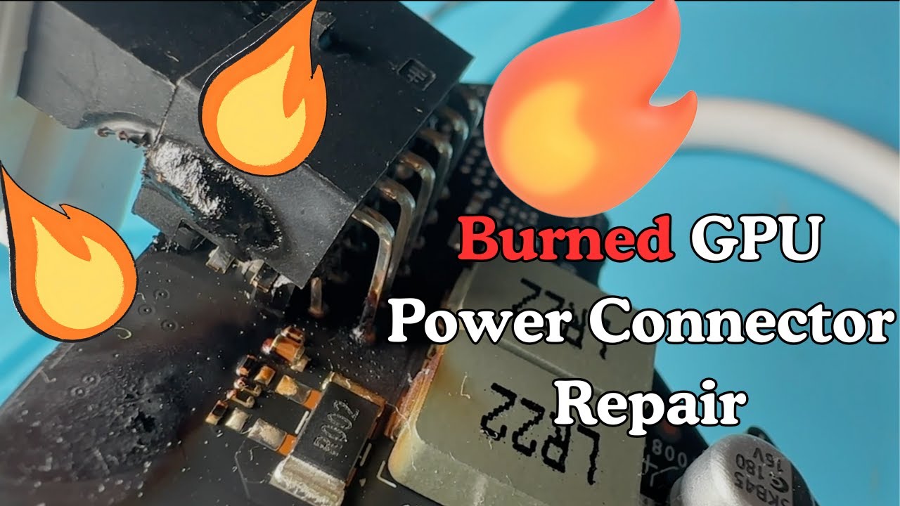 Smoked GPU Power Connector Repair – Real Fire Hazard Fix by ZapFixers ...