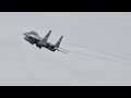 USAF F-15E Strike Eagle low flying in the Herefordshire countryside