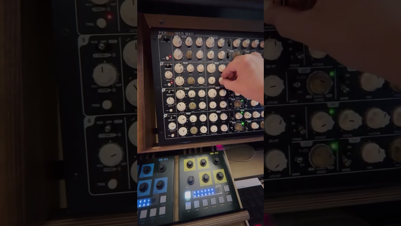 Vermona Perfourmer and keystep Pro dawless jam // vongon, Meris and Oto effects