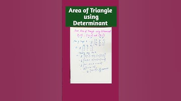 Area of Triangle using Determinant #determinants #maths#trending#education#class12maths