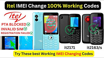 All itel ime change code 100% - Itel mobile IMEI Number Change - Non pta itel mobile get PTA Approve