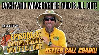 episode 3 of Lawn Makeover at my New House!! I leveled the Backyard!!