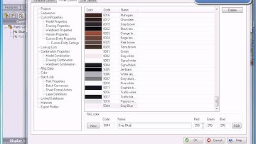 Adding a new color RAL color