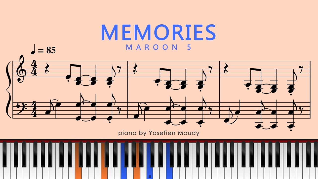 Maroon 5 - Memories (Easy | C Major | Piano Tutorial) - YouTube