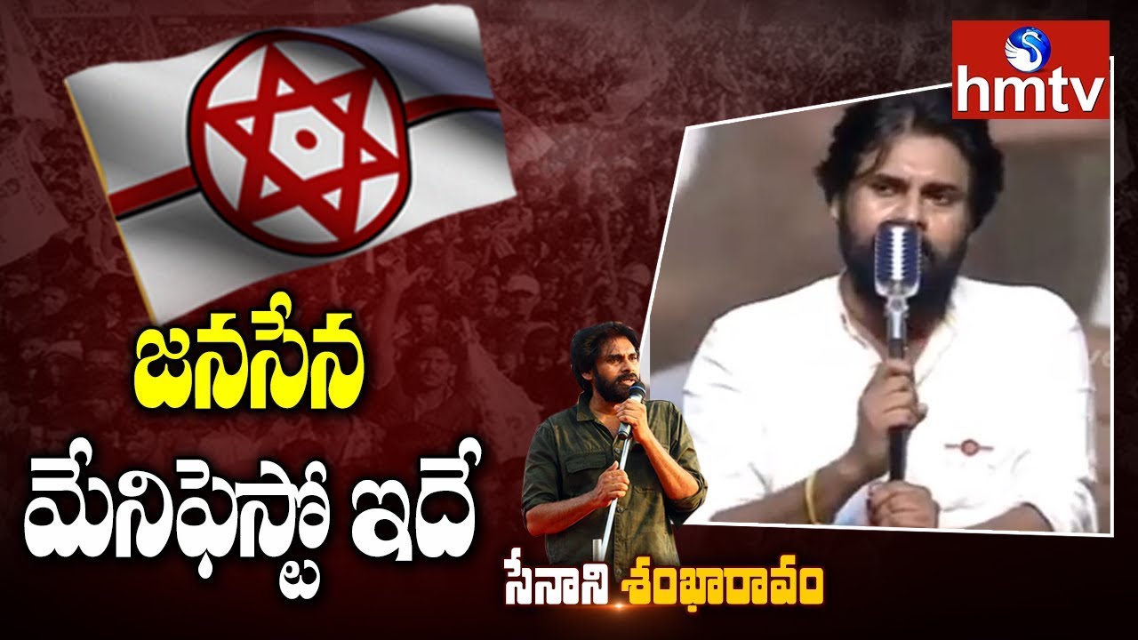 జనసేన ఎన్నికల మేనిఫెస్టో ప్రకటించిన పవన్  | Janasena Manifesto for 2019 Elections | hmtv
