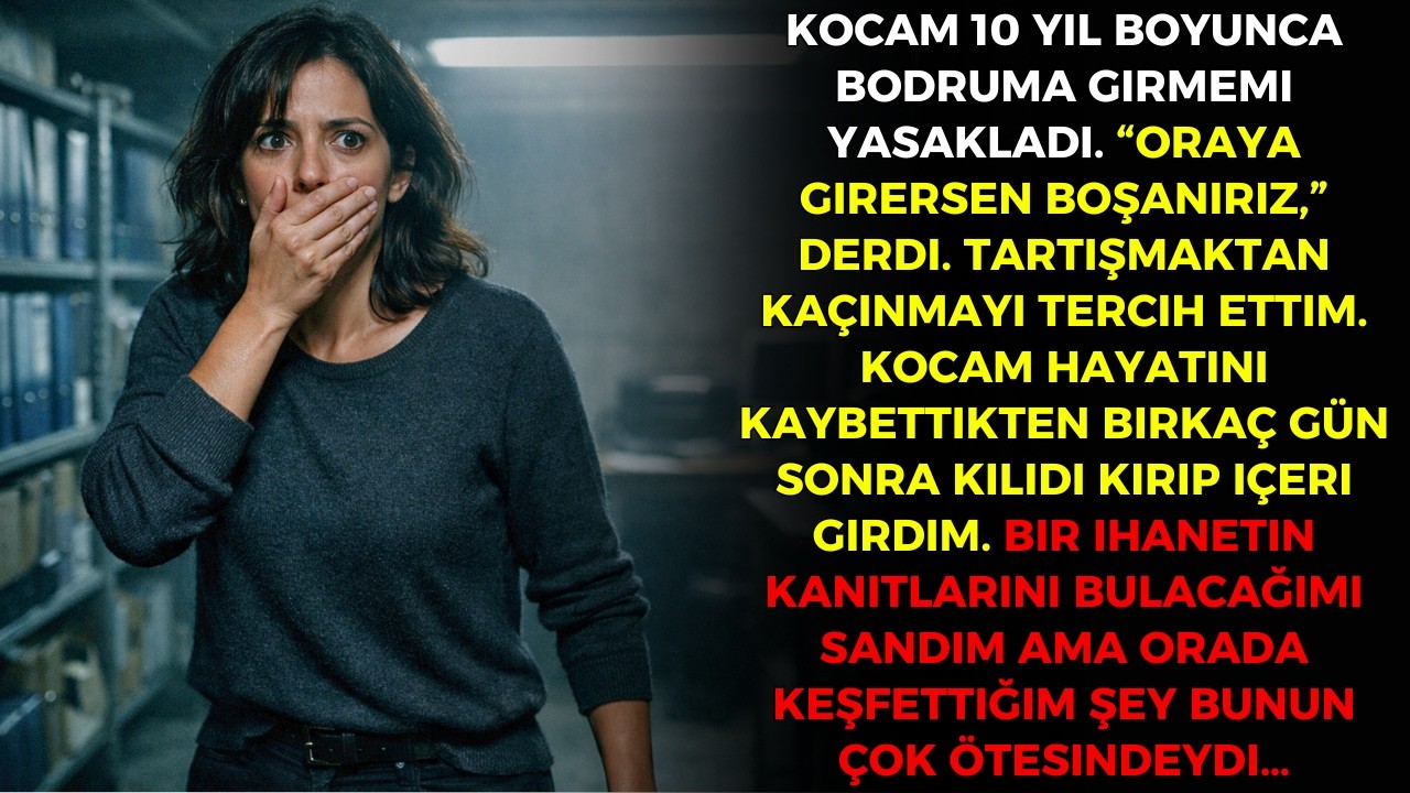 Yıllarca kocam bodruma girmemi yasakladı. O öldükten birkaç gün sonra kapıyı açtım ve keşfettim ki…