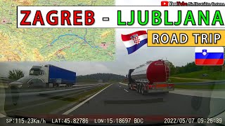 Vožnja od Zagreba (HR) do Ljubljane (SLO) | Driving from Zagreb, Croatia to Ljubljana, Slovenia screenshot 3