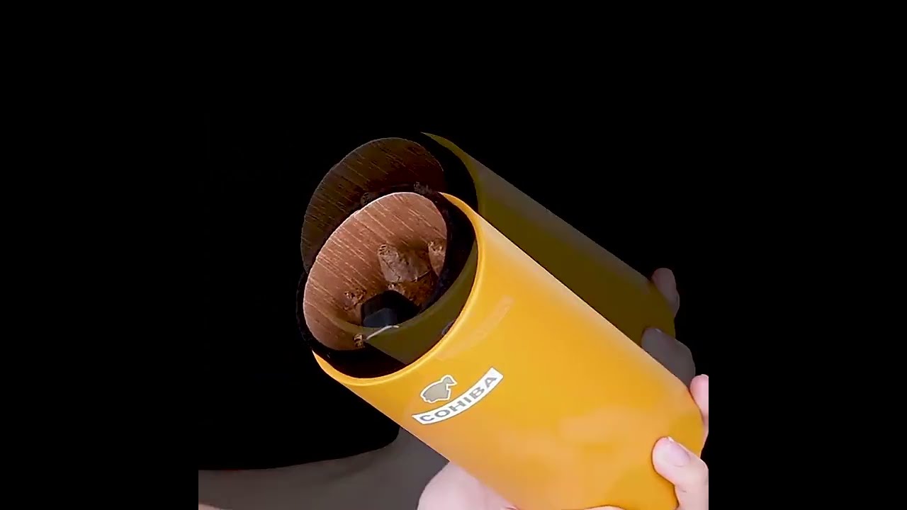 Leather Travel Humidor Cigar Box Cedar Wood Portable Cigar Case Jar W/ Humidifier Hygrometer Humidor