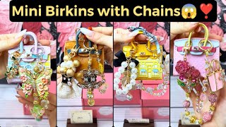 OMG😱 New Mini Birkins with Stunning Chains🔥 Trending + Budget💸 Friendly Minibags👜you must have now😘 screenshot 1