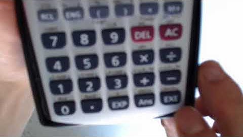 Nombres Complexes - Addition soustraction division et puissance à la machine à calculer