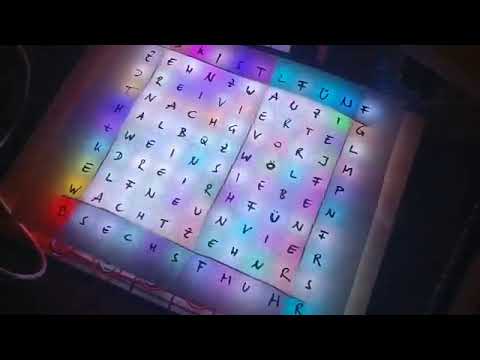[snippet] prototyping a word clock with @micropython