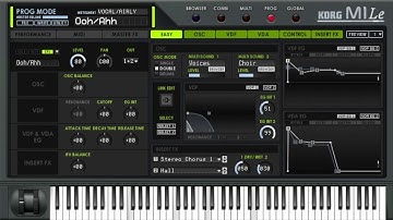 I’m Going Slightly Mad — preset on Korg M1 plugin