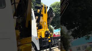 Beiben 6x4 truck paired with XCMG 15-ton folding boom crane #craneexport #foldingboom crane Beiben 6x4 truck paired with XCMG 15-ton folding boom crane #craneexport #foldingboom crane